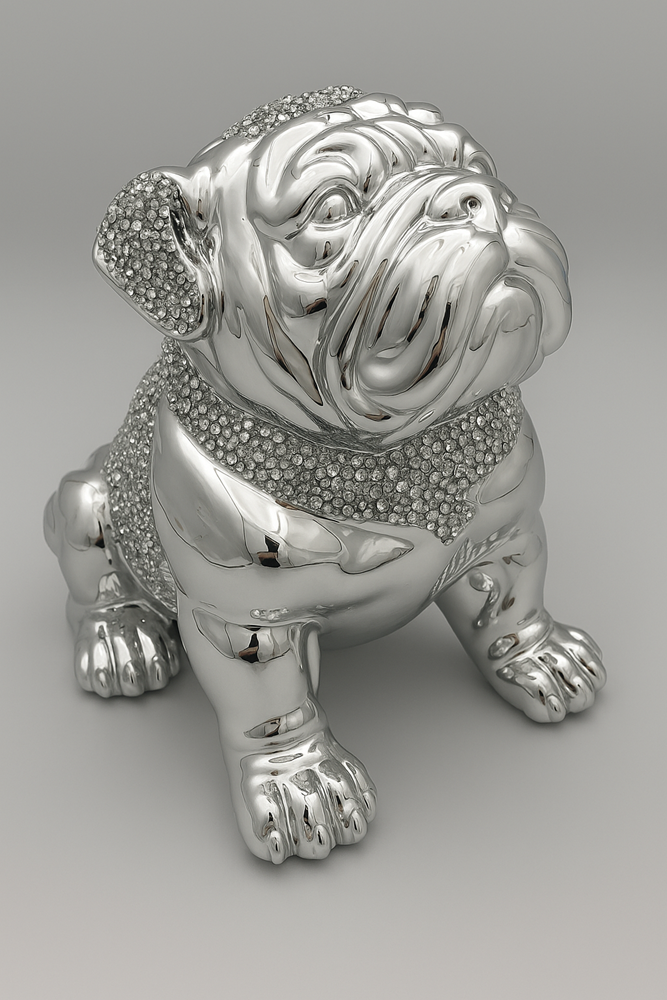 Silver Dog Decor F51B