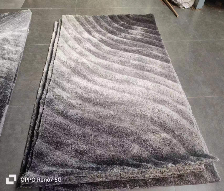 Shaggy Rug Soft Texture Gray 2m x 3m