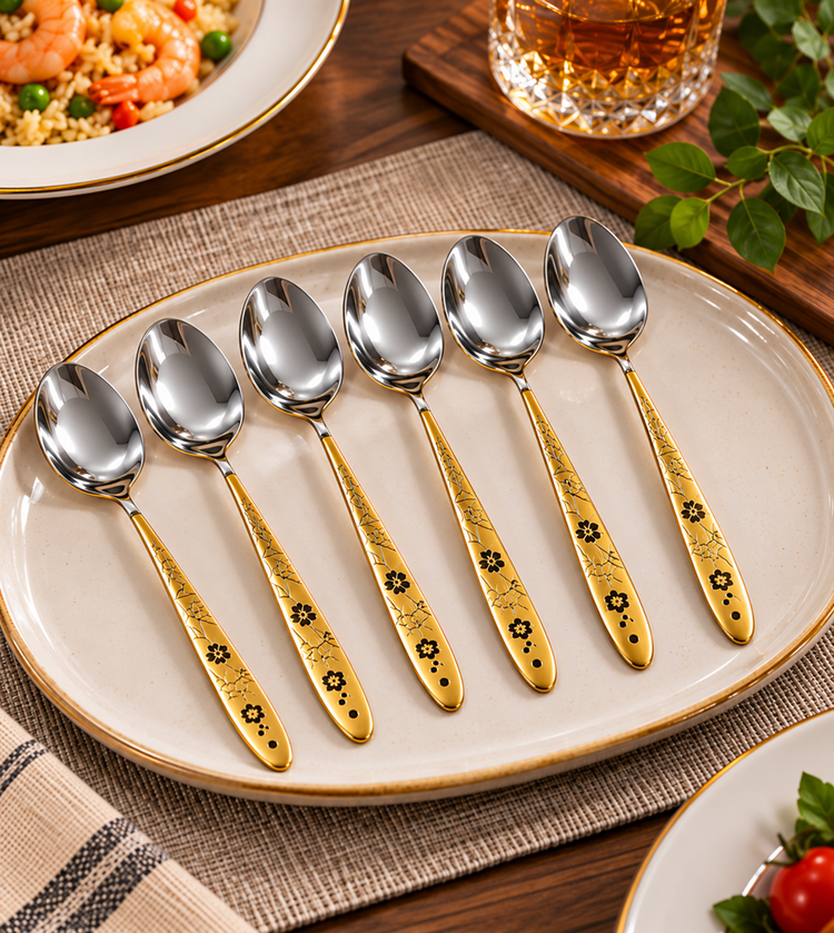 Spoon Silver & Gold 6pc