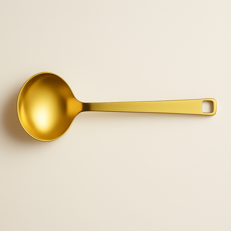 Gold Serving Spoon XH-0845