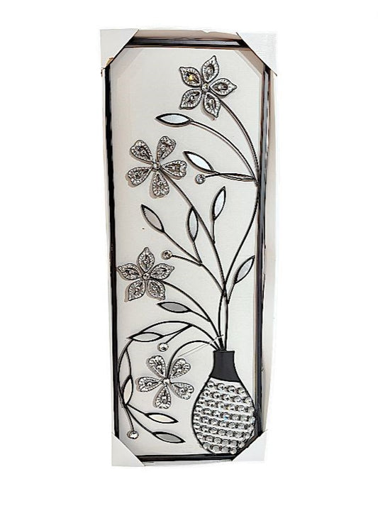 Metal Flower Black Wall Decor