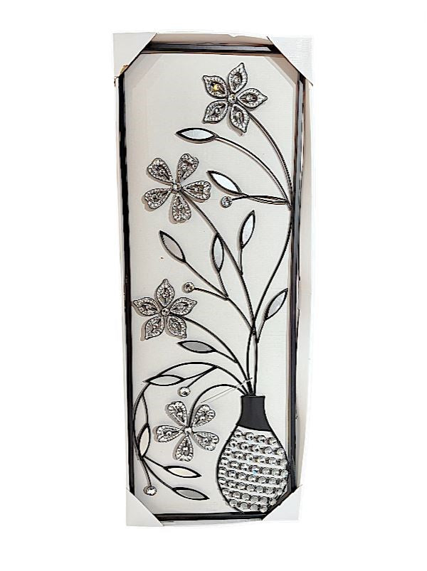 Metal Flower Black Wall Decor