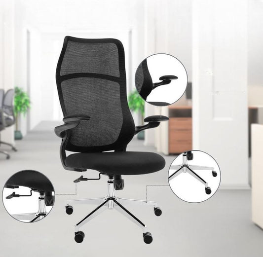 Office Chair Black with Chrome Legs UT-C2476
