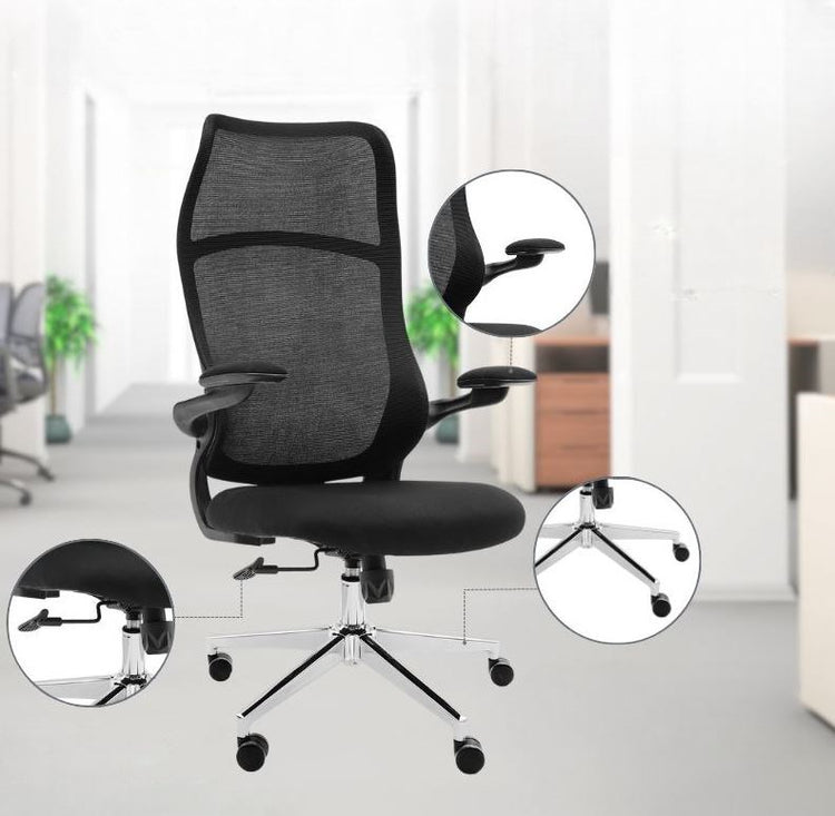 Office Chair Black with Chrome Legs UT-C2476