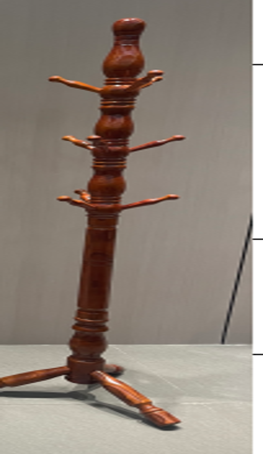 Coat Rack Wooden Brown