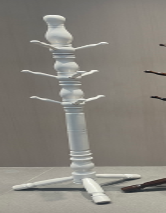 Coat Rack Wooden White