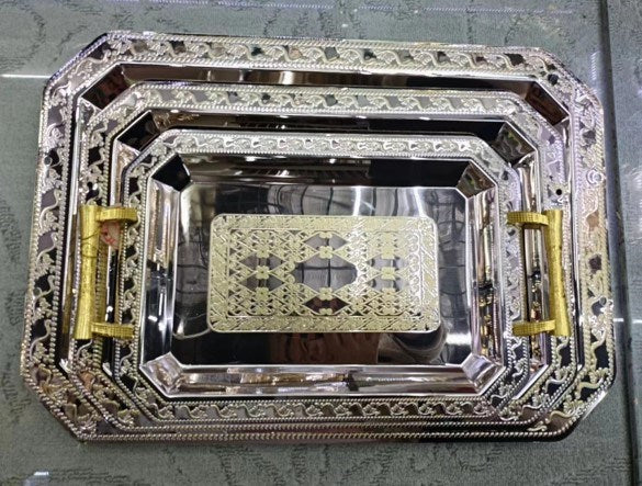 3pc Serving Tray 5459-PG-3P