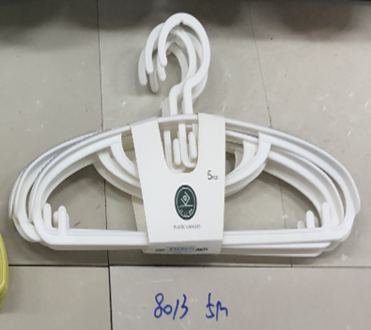 Plastic Cloth Hanger 5pc DD1184