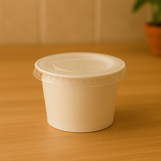 Paper Bowl With Lid 230mL 25pc 1869-13
