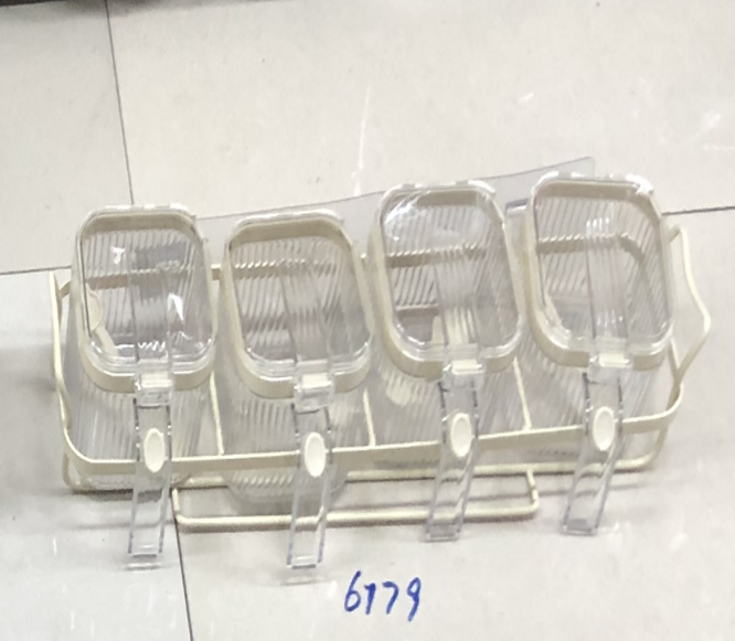 Storage Glass Jars 4pc 6179 DD1238