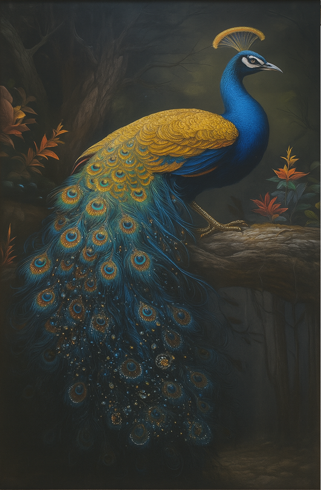 Peacock Picture Frame