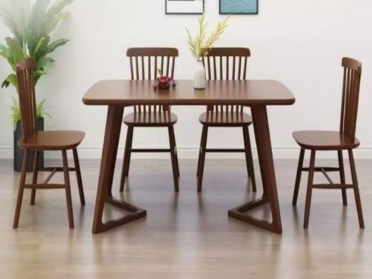 Retro Wood Rectangular Dining Set - DD20054