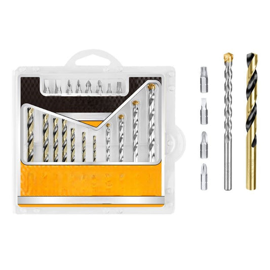 Drill Bits & Screwdriver Bits Set 19Pcs AKSDB1901