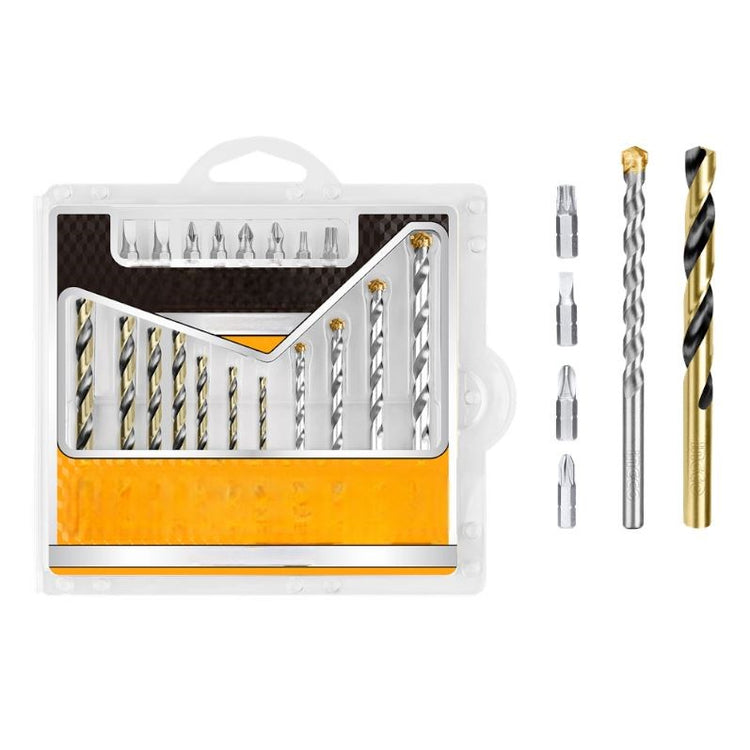 Drill Bits & Screwdriver Bits Set 19Pcs AKSDB1901