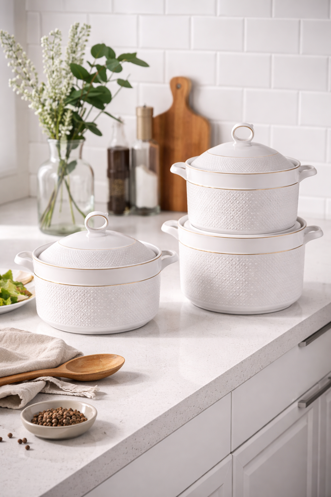 3pc Casserole Set