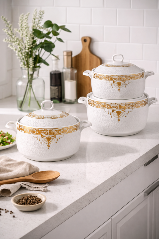 3pc Casserole Set