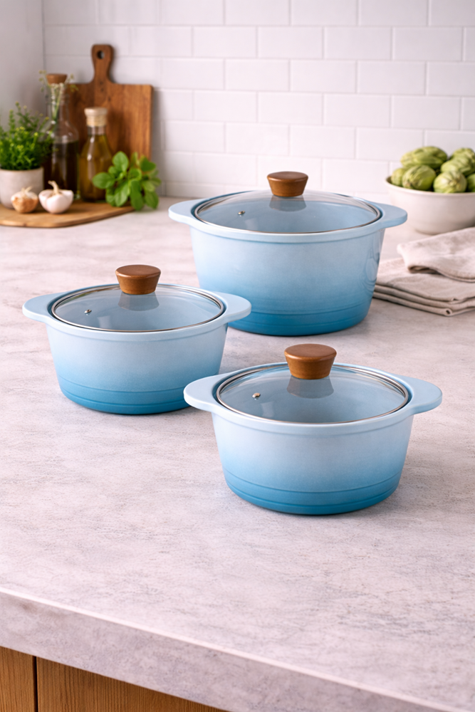 Casserole Soup Pots 3pc Set