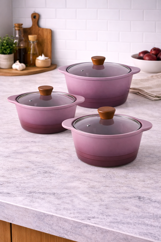 Casserole Soup Pots 3pc Set