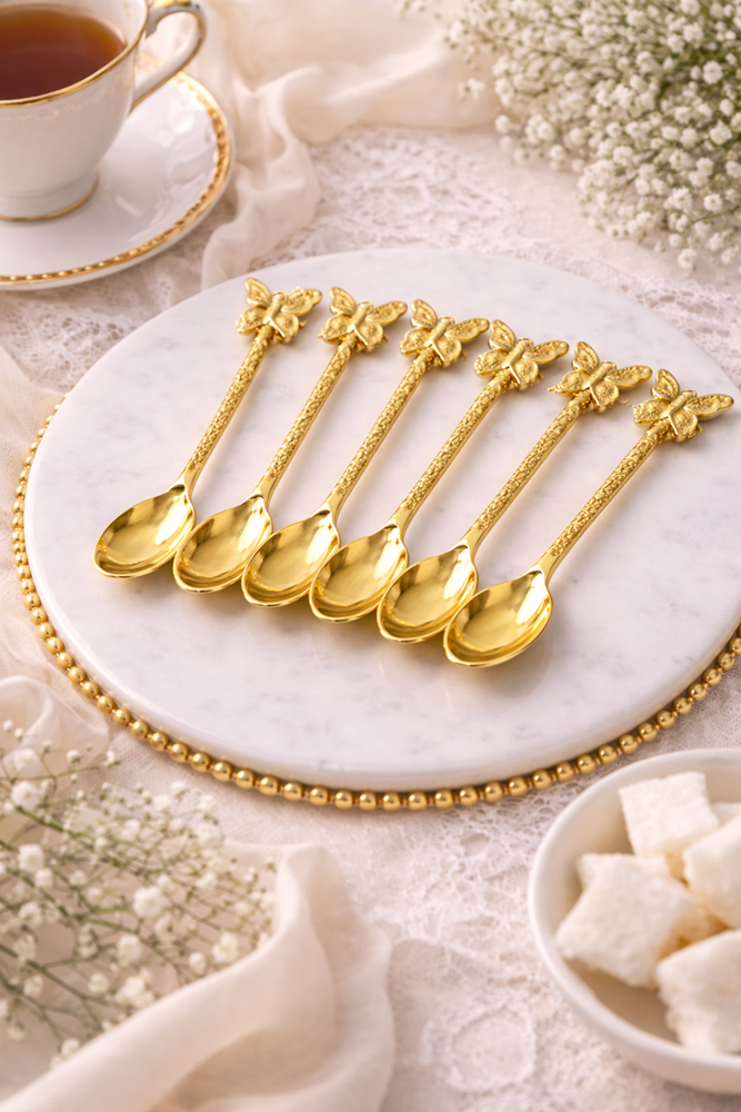 Gold Tea Spoon 6pc