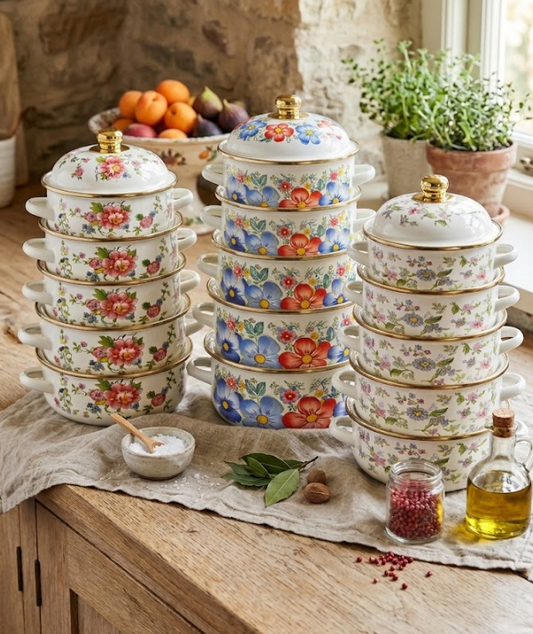 Enamel Casserole 5pc Set