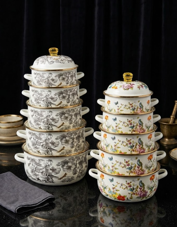 Enamel Casserole 5pc Set