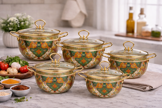 Enamel Casserole Pot 5pc