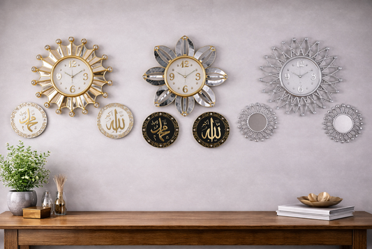 Wall Clock Decoration Set
