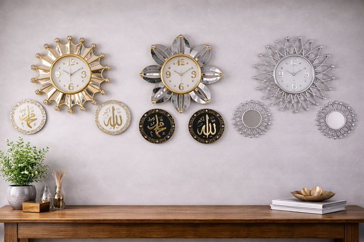 Wall Clock Decoration Set