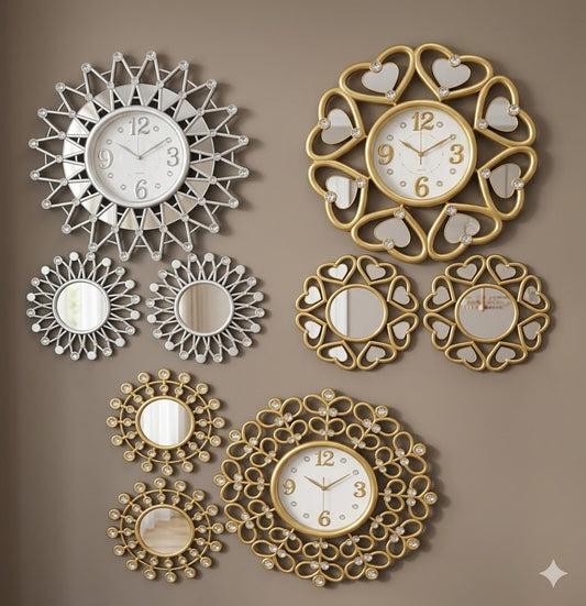 Wall Clock Decoration Set