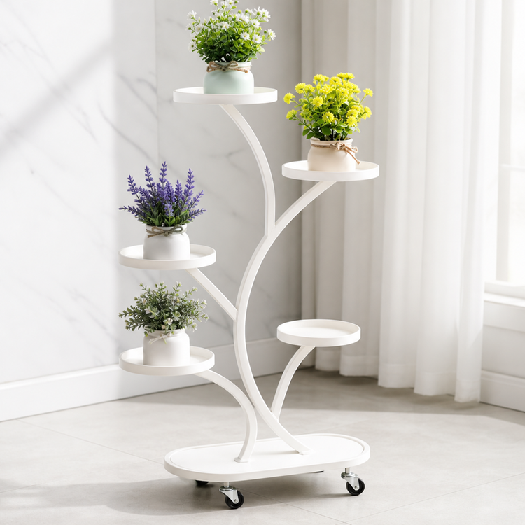 White Flower Vase Stand
