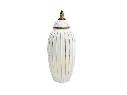 Vase White & Gold XL033 DD16014