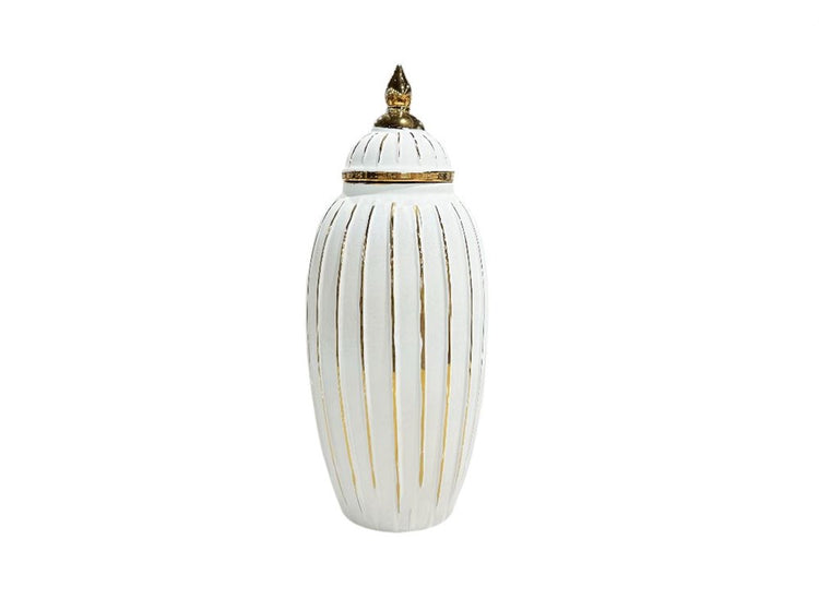 Vase White & Gold XL033 DD16014