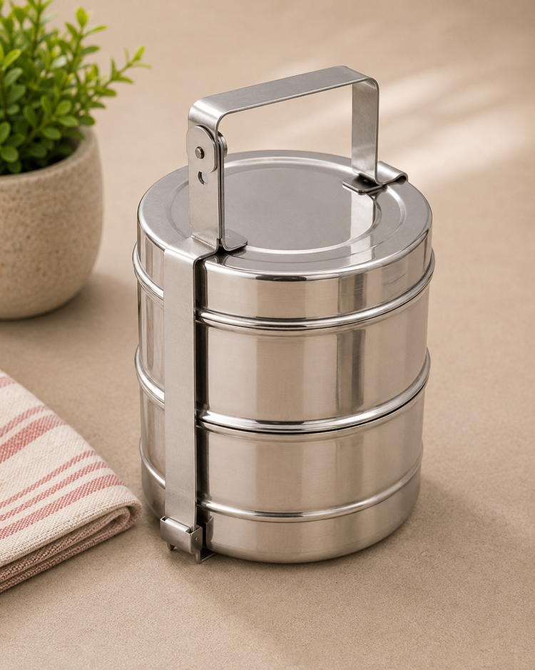 S/S Tiffin 2 Tiers 14"