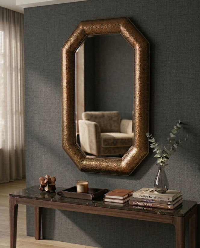 Octagon Wall Mirror 60 x 80cm