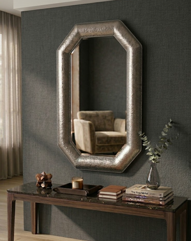 Octagon Wall Mirror 60 x 80cm