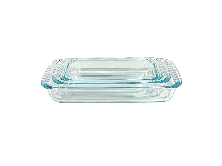 Square Glass Bakeware 3pc Set DD17106