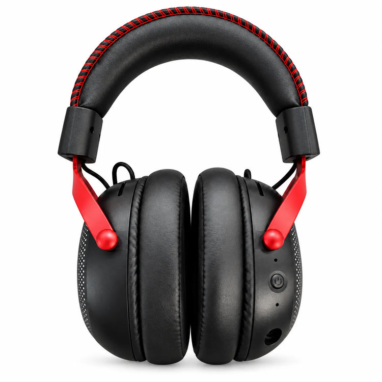 BW105 2.4GHz wireless over-ear gaming headset with RGB lighting, stereo sound, adjustable padded headband, soft ear cushions and boom microphone, assorted colours.