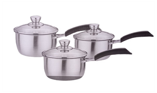 Cookware Saucepan 3pc Set