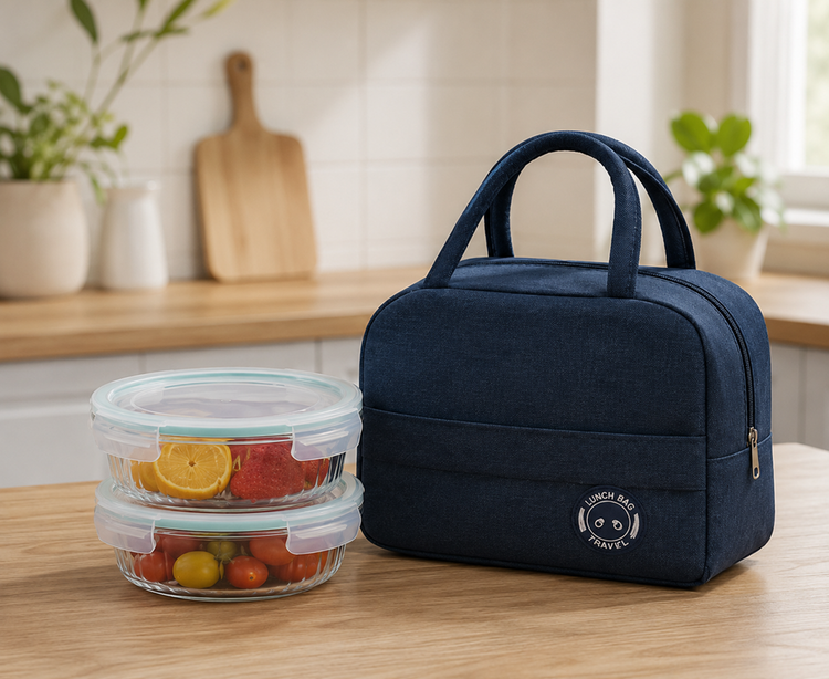 Lunch Bag & Round Container set