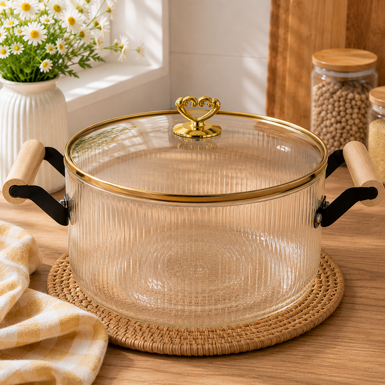 Glass Casserole Pot 3.5L