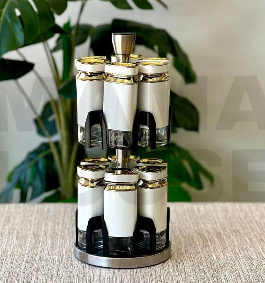 Spice Condiment Stand 12pc L1026