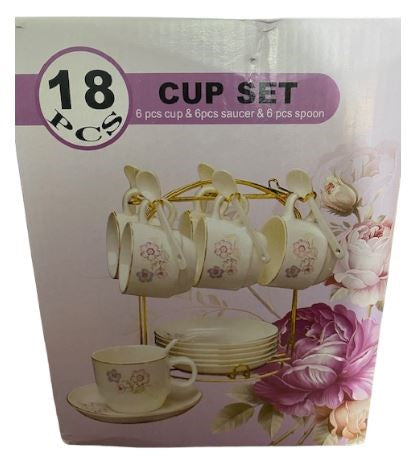 Tea Cup Set 18pc H04-5 H05-3