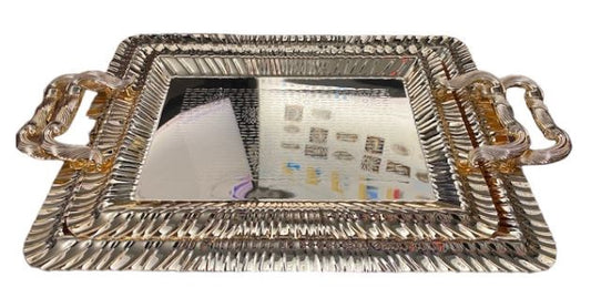 2PC Serving Tray Gold
