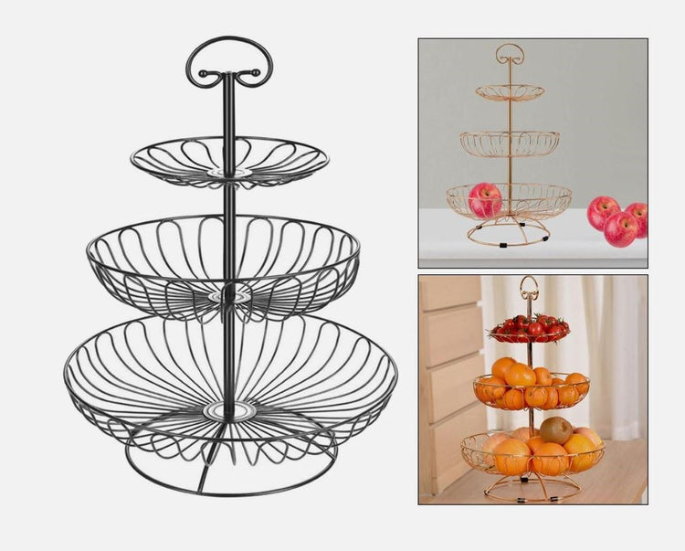 3 Tier Cupcake Stand Black YZ1137
