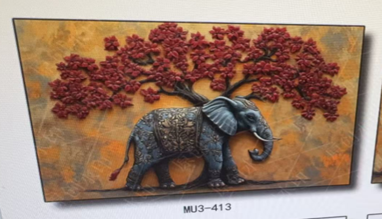 Elephant Wall Frame MU3-413 DD20097