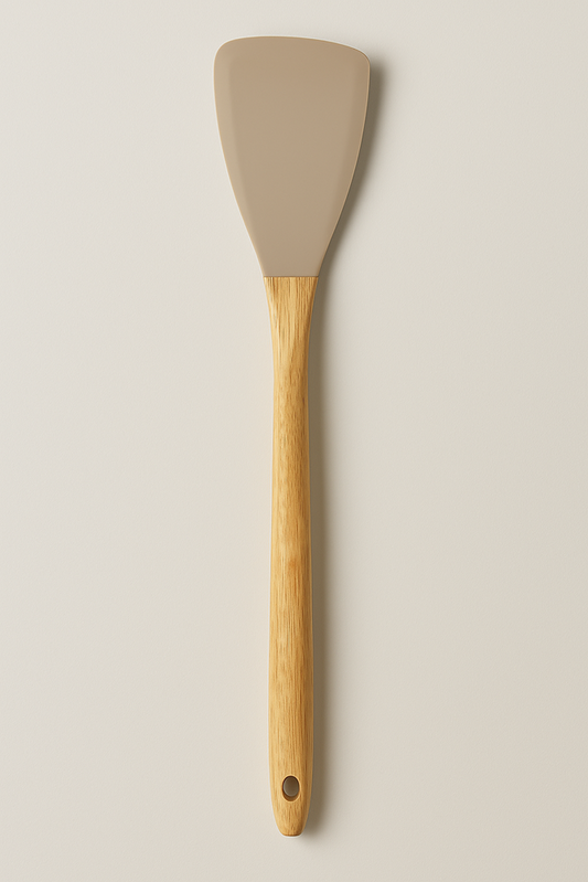 Silicone Small Spatula Wooden Handle