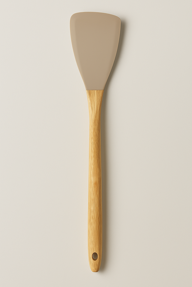 Silicone Small Spatula Wooden Handle