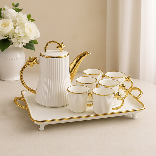 Tea Pot & Cup 8pc
