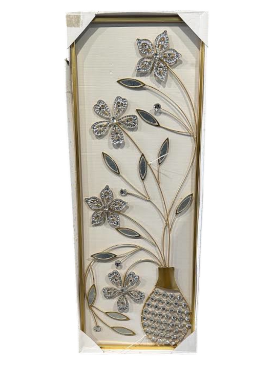 Metal Flower Gold Wall Decor