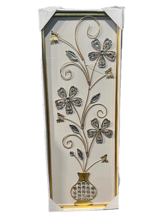 Metal Flower Gold Wall Decor